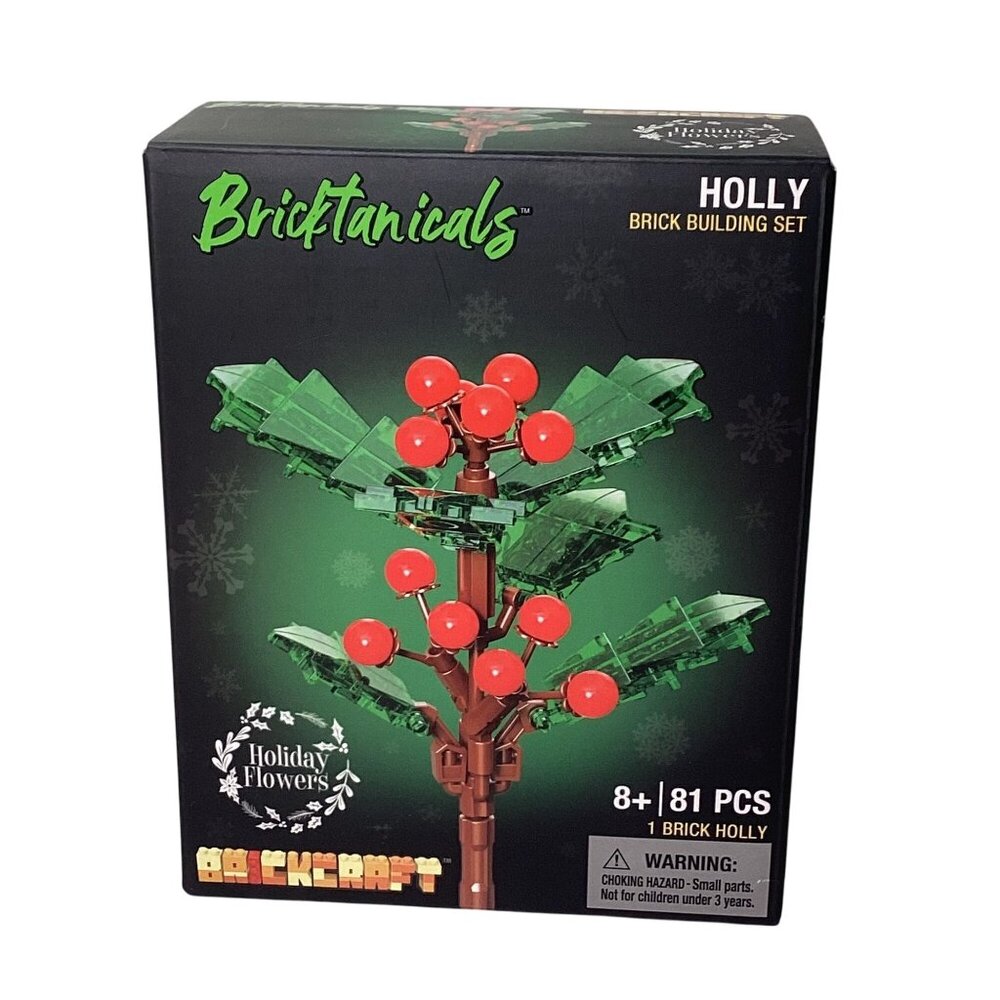 Brick Craft Bricktanicals Holly Brick Building Set 81pcs Brand New Sealed Box